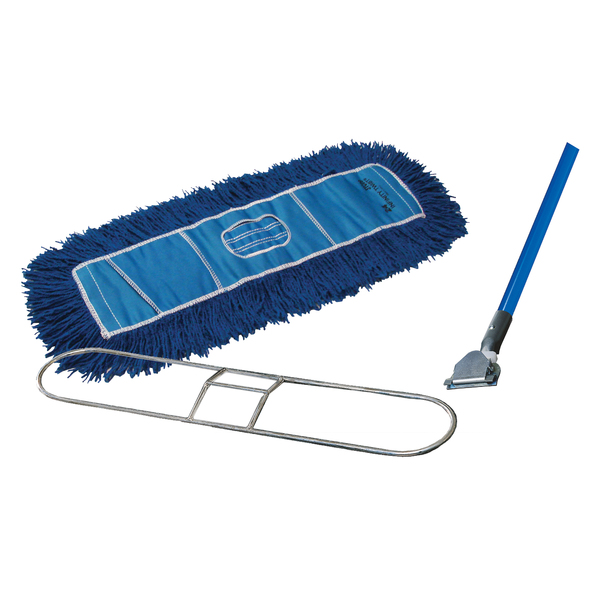 Golden Star Dust Mop Complete Kit W/ Frame/Handle, Blue, WCB60CITBB WCB60CITBB